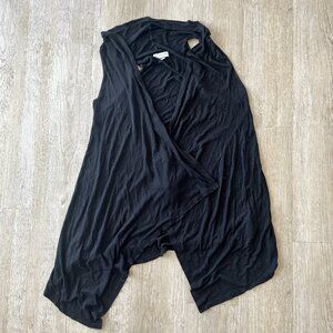 Womens Cotton On Black Sleeveless Cardigan - L